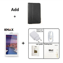 Load image into Gallery viewer, KMAX 7 inch 3G Phone Call Tablets pc Android 8.1 SIM IPS Quad Core usb wifi bluetooth cheap phablets 16GB Mini pad case 8 10.1
