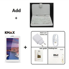 Load image into Gallery viewer, KMAX 7 inch 3G Phone Call Tablets pc Android 8.1 SIM IPS Quad Core usb wifi bluetooth cheap phablets 16GB Mini pad case 8 10.1