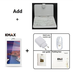 KMAX 7 inch 3G Phone Call Tablets pc Android 8.1 SIM IPS Quad Core usb wifi bluetooth cheap phablets 16GB Mini pad case 8 10.1