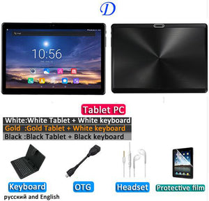 2019 MT6753 10.1' the Tablet Android 9.0 8 Core 6GB + 64GB  ROM Dual Camera 5MP SIM Tablet PC Wifi mirco Usb GPS bluetooth phone