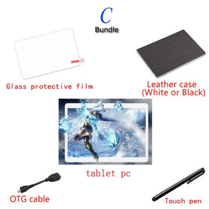 2019 CP9 2.5D IPS tablet PC 3G Android 9.0 Octa Core Google Play The tablets 6GB RAM 64GB ROM WiFi GPS 10' tablet Steel Screen
